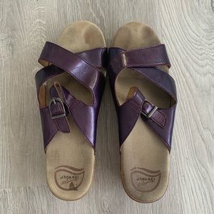 Purple dansko sandal clogs